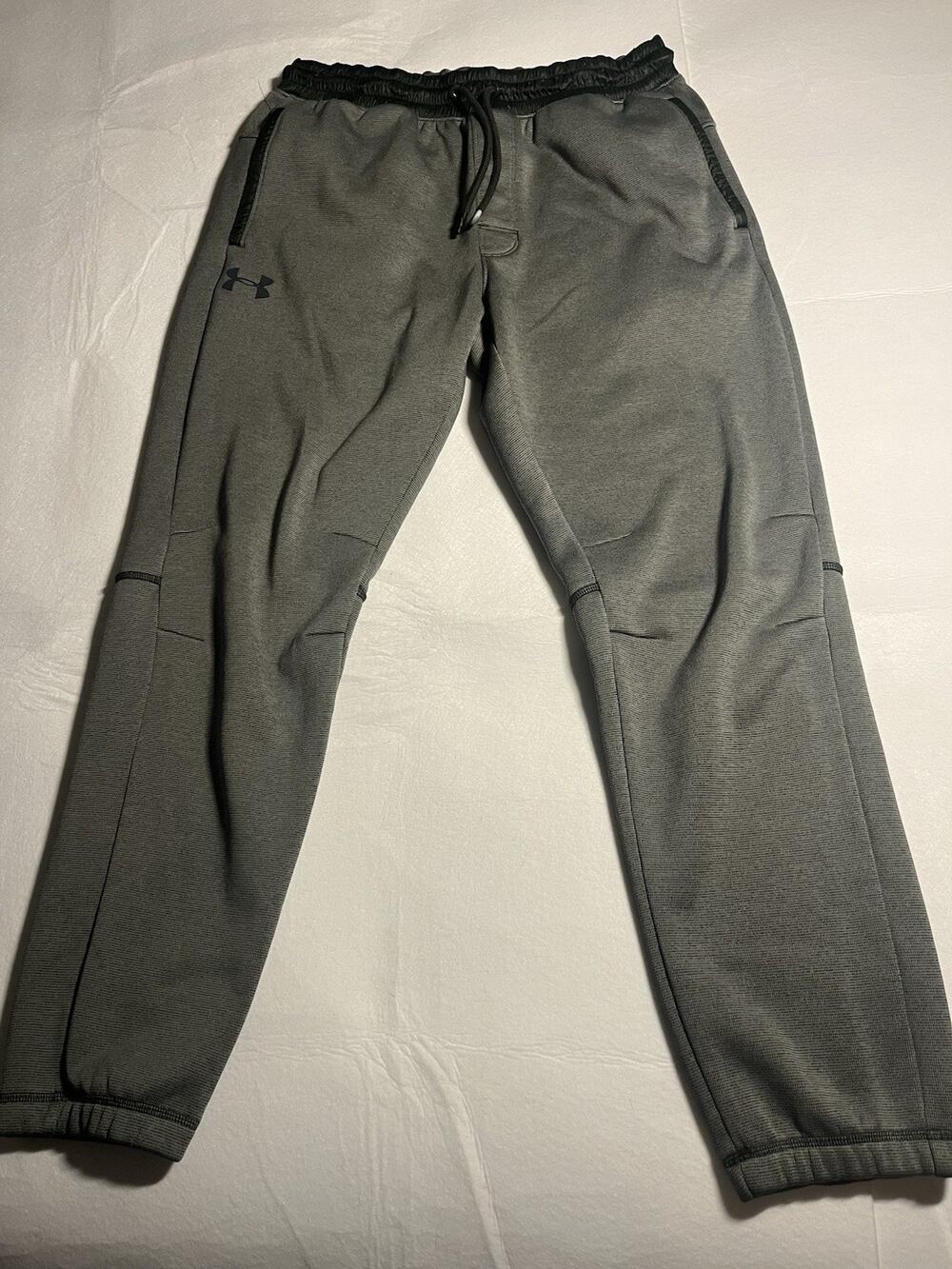 Under Armour ColdGear Pants Men’s Large Gray Loose Fit Fleece Athletic Joggers L